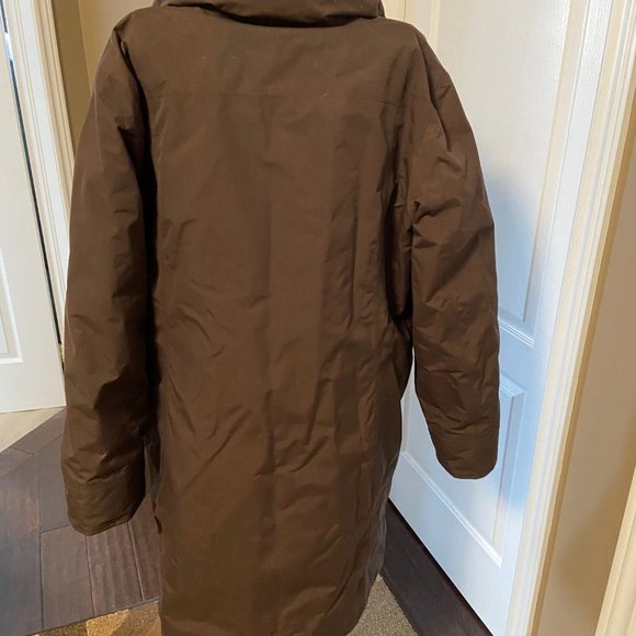 Land's End 3/4 Length Waxed Nylon Shell, Quilten Inner. Size XL EUC - Picture 4 of 16